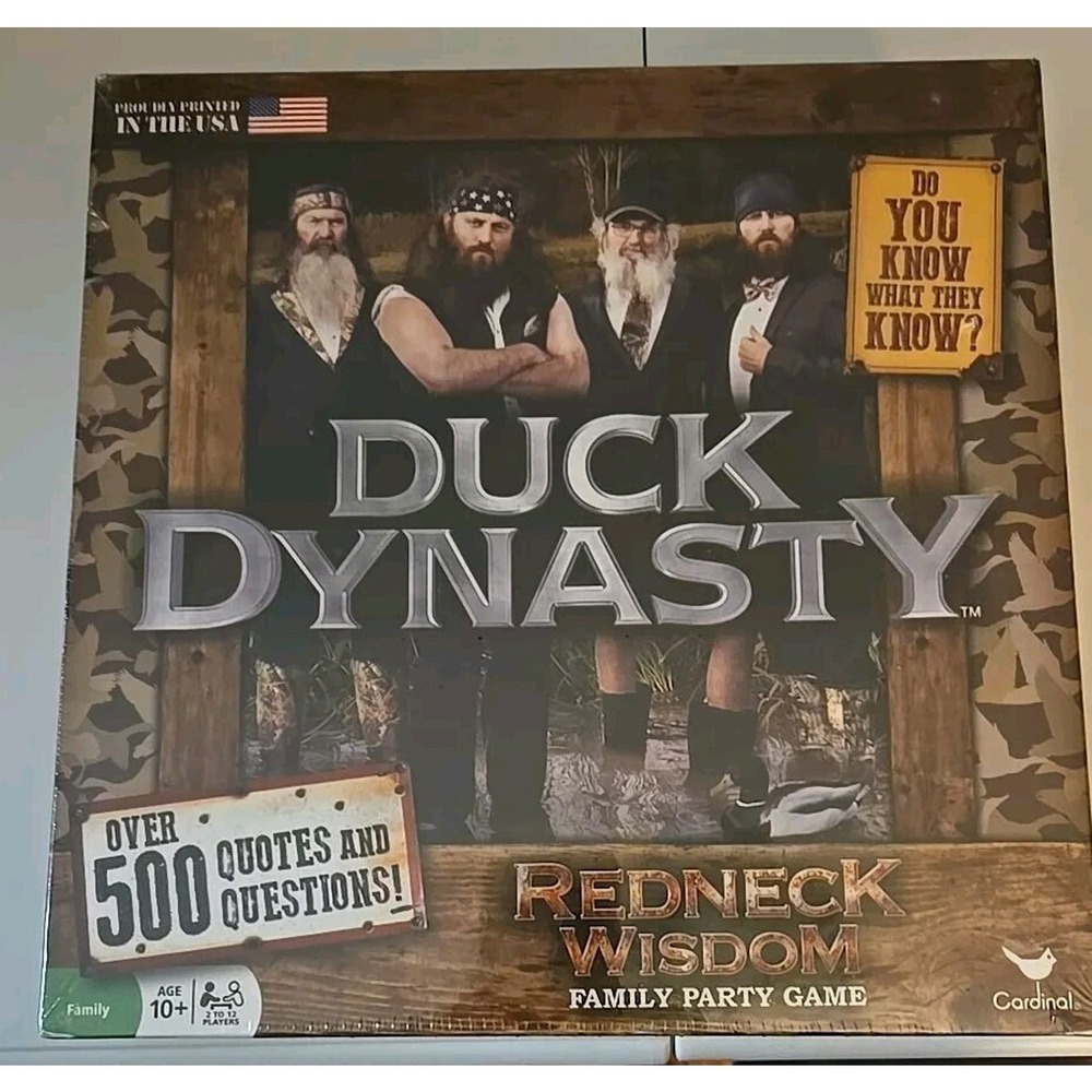 Duck Dynasty Redneck Wisdom Family Party Trivia Fun‎ Board Game Ages 10+ NIB
